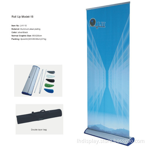 M-18 aluminium roll up banner stand
